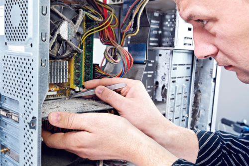Close-up of an IT Support Specialist