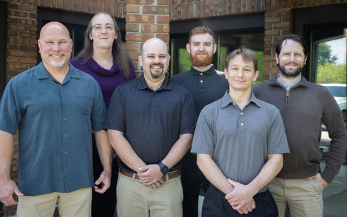 Group shot of Network Services Group team in Ann Arbor, Michigan.